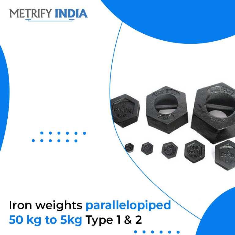 Iron Weights Parallelopiped 50 kg to 5kg Type 1 and 2